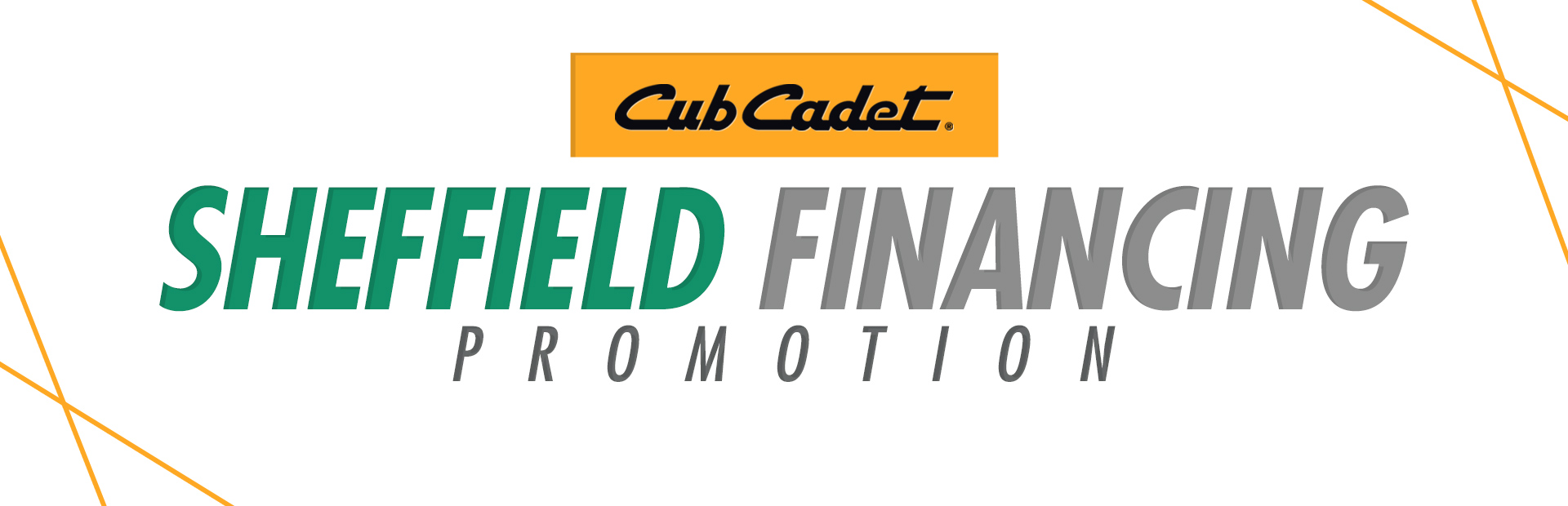 Cub Cadet: Sheffield Financing